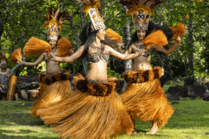Traditional dance in Tahiti